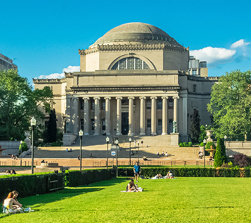 Low Library on a sunny day